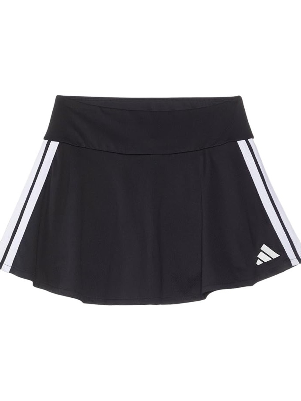 adidas Black Skort with White Side Stripes